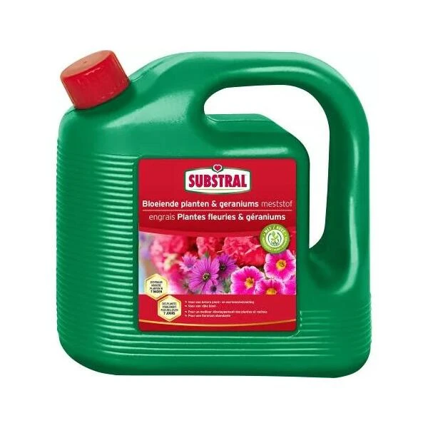 Meststof Voor Bloeiende Planten & Geraniums Substral - 2 L 1 Meststof Voor Bloeiende Planten & Geraniums Substral - 2 L