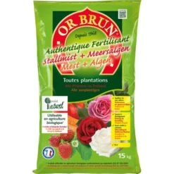 Or Brun Organische Bodemverbeteraar Mest En Algen - 15 Kg