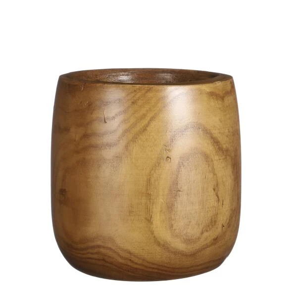 Houten Bloempot Moda Rond - Ø 31 × 31 Cm 1 Houten Bloempot Moda Rond - Ø 31 × 31 Cm