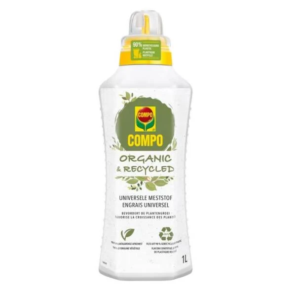 Compo Organic & Recycled Vloeibare Universele Meststof - 1 L 1 Compo Organic & Recycled Vloeibare Universele Meststof - 1 L