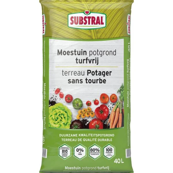 Substral Potgrond Moestuin Turfvrij - 40 L 1 Substral Potgrond Moestuin Turfvrij - 40 L
