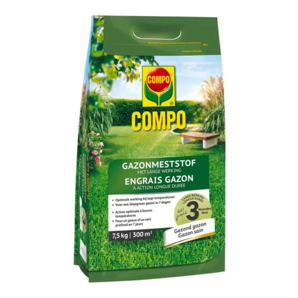 Compo Gazonmeststof Met Lange Werking - 7,5 Kg 1 Compo Gazonmeststof Met Lange Werking - 7,5 Kg