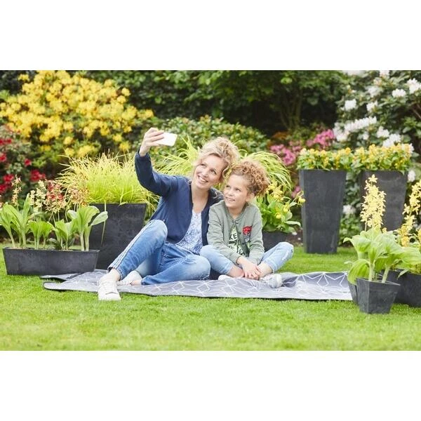 Bloembak Artstone Ella Zwart 55 × 17x 17 Cm 2 Bloembak Artstone Ella Zwart 55 × 17x 17 Cm - Afbeelding 2