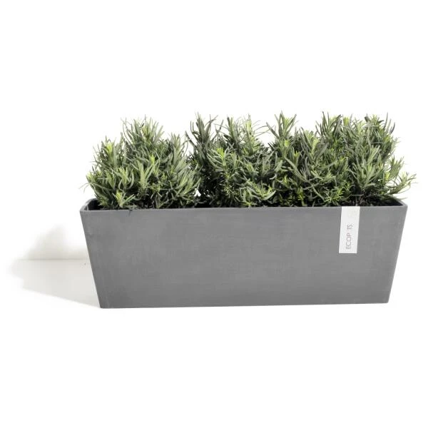 ECOPOTS Bruges Bloembak - Grijs 45 Cm 2 ECOPOTS Bruges Bloembak - Grijs 45 Cm - Afbeelding 2