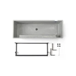 ECOPOTS Bruges Hanging - Witgrijs 55 Cm -Ecopots Tuingereedschap Verkoop ecopots bruges hanging witgrijs 55 cm cm 1678284058 3 600