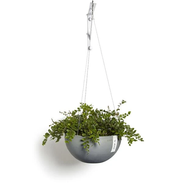 ECOPOTS Brussels Hanging Basket - Grijs Ø 27 Cm 1 ECOPOTS Brussels Hanging Basket - Grijs Ø 27 Cm