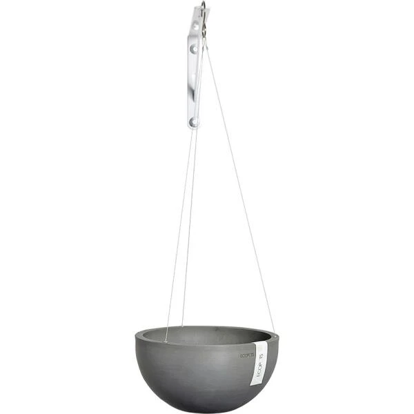 ECOPOTS Brussels Hanging Basket - Grijs Ø 27 Cm 2 ECOPOTS Brussels Hanging Basket - Grijs Ø 27 Cm - Afbeelding 2