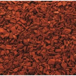Gekleurde Houtchips - Rood 50 Liter
