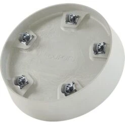 ECOPOTS Amsterdam Onderschotel Op Wielen - Witgrijs Ø 41,60 Cm