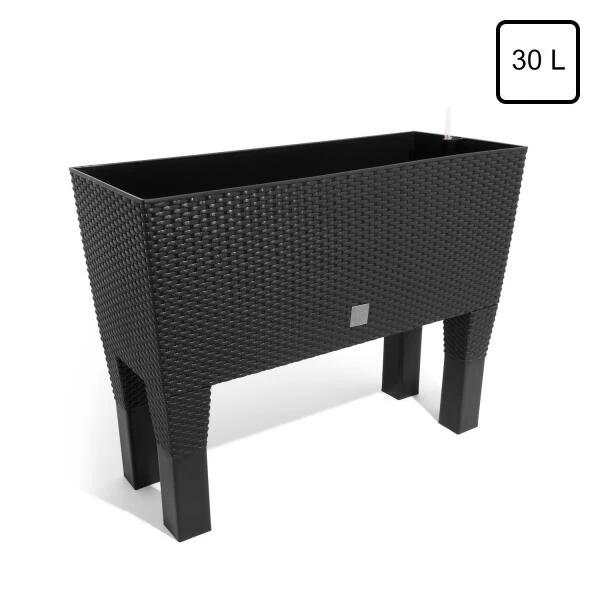 Plantenbak RATAN Verhoogd Met Watergeefsysteem - 60 × 25 × 46 Cm 2 Plantenbak RATAN Verhoogd Met Watergeefsysteem - 60 × 25 × 46 Cm - Afbeelding 2