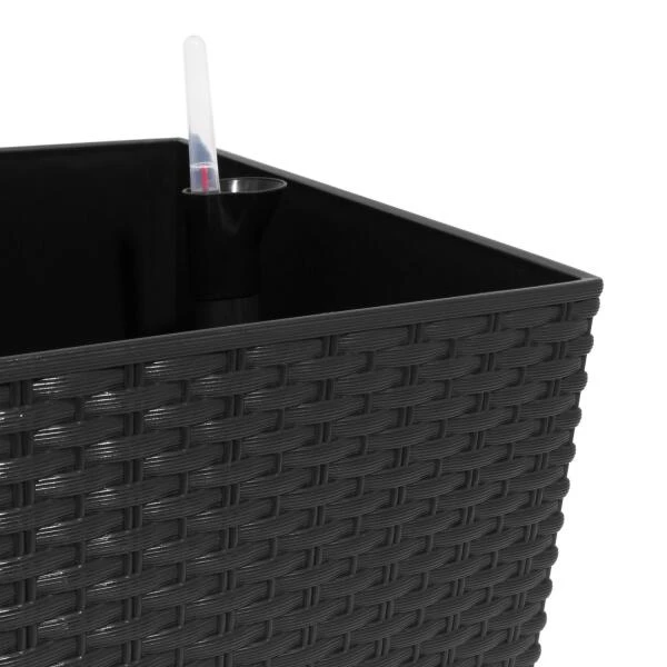 Plantenbak RATAN Verhoogd Met Watergeefsysteem - 60 × 25 × 46 Cm 6 Plantenbak RATAN Verhoogd Met Watergeefsysteem - 60 × 25 × 46 Cm - Afbeelding 6