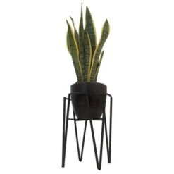 Plantenstandaard Blom Zwart - 18 × 18 × 25 Cm -Ecopots Tuingereedschap Verkoop plantenstandaard blom 18x18x25 cm 1615212956 1 600