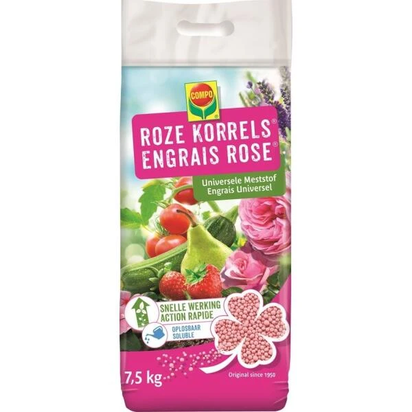 Compo Roze Korrels Universele Meststof 7,5 Kg 1 Compo Roze Korrels Universele Meststof 7,5 Kg