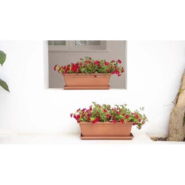 Onderschotel Venezia 40 Cm - Terracotta 2 Onderschotel Venezia 40 Cm - Terracotta - Afbeelding 2